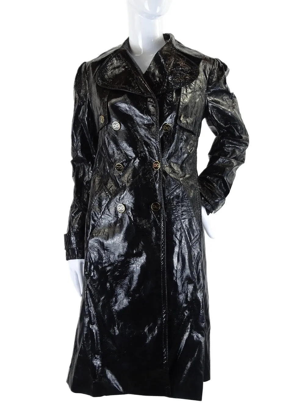 Dolce & Gabbana Faux Leather Coat 14