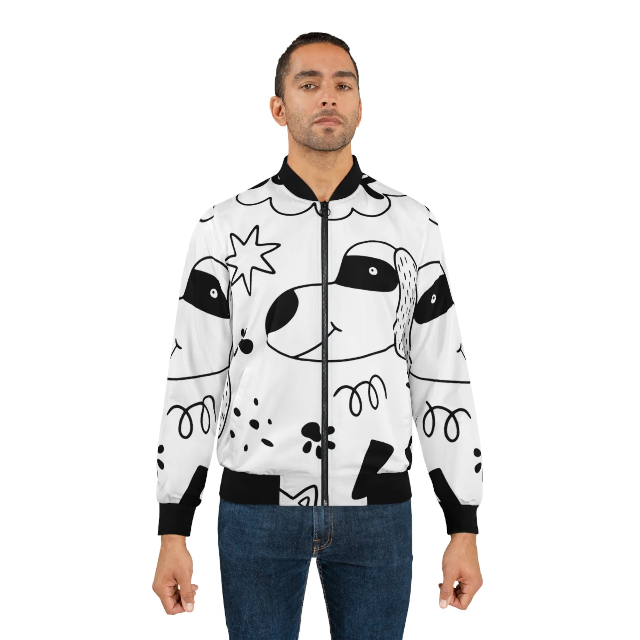 Doodle Dogs & Cats - Inovax Men's Bomber Jacket