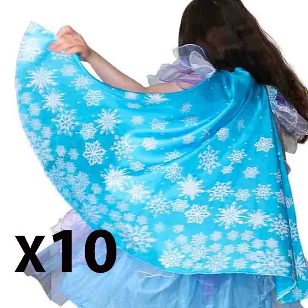 Elsa Frozen Snowflake Cape x 10