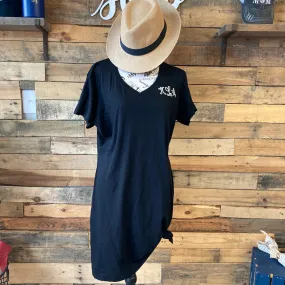 Embroidered Monogram T-shirt Dress