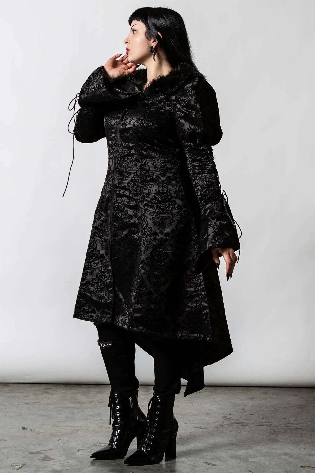 Evarose Brocade Coat