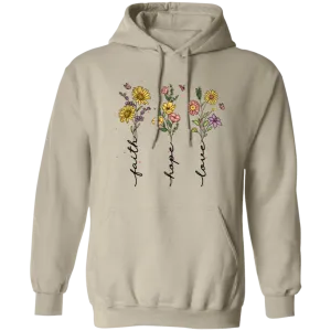 Faith, Hope , Love  Pullover Hoodie