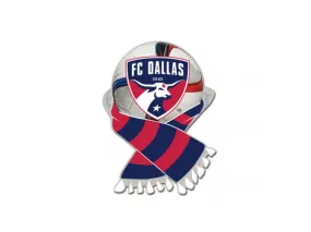 FC Dallas WinCraft Red & Navy Soccer Scarf Metal Lapel Pin