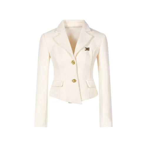 (Final Sale) Chenille Wool Blazer &  Mini Skirt Set