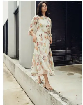 Floral Wrap Dress