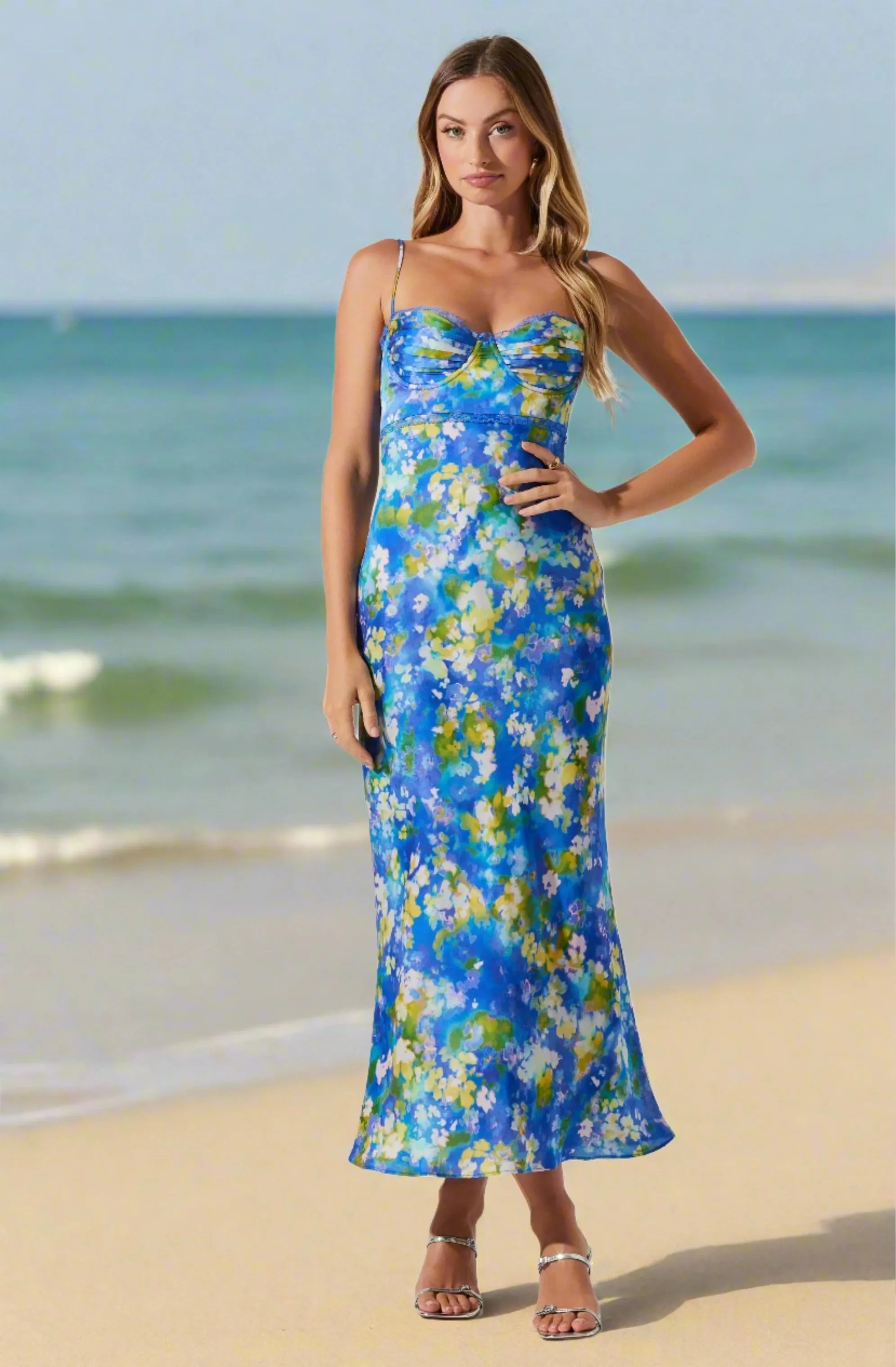 Florianne Maxi Dress Blue Multi