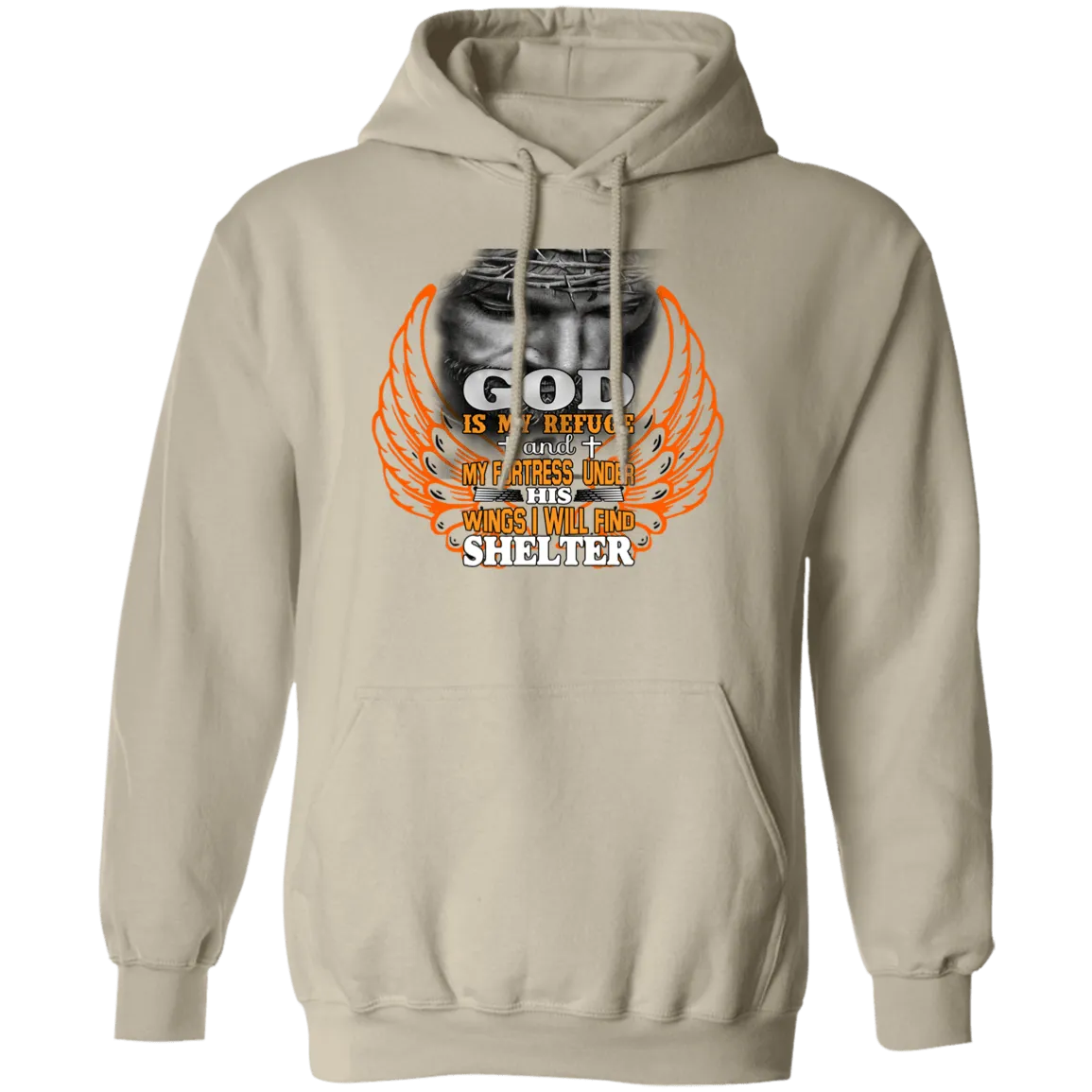 God is my Refuge Pullover Hoodie