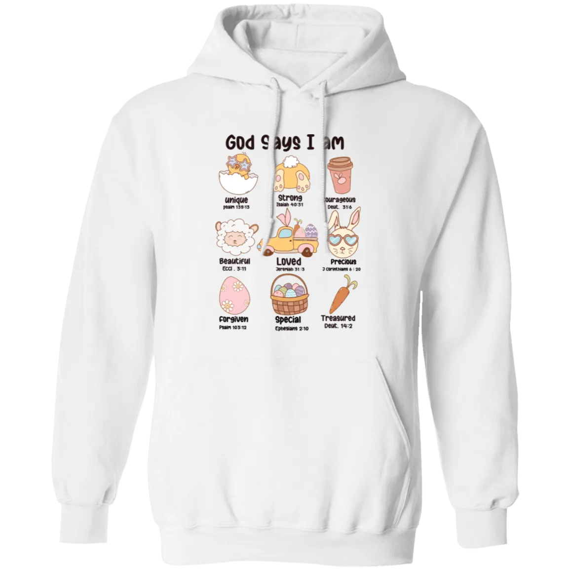 God Says I Am Pullover Hoodie