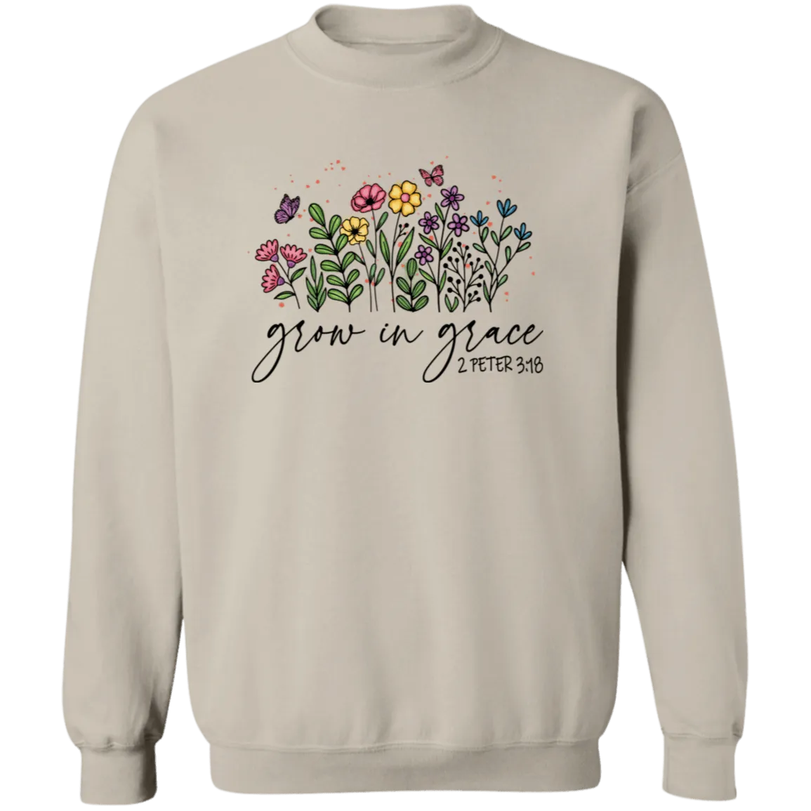 Grow in Grace Crewneck Pullover Sweatshirt