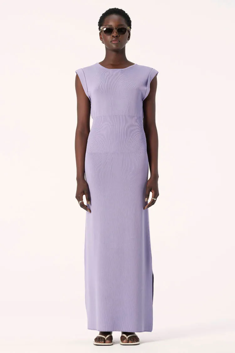 Heather Reversible Knit Dress in Lilac | FINAL SALE