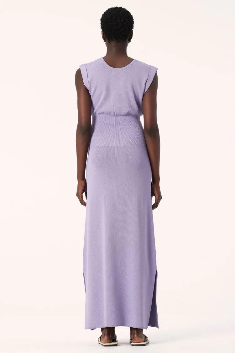 Heather Reversible Knit Dress in Lilac | FINAL SALE