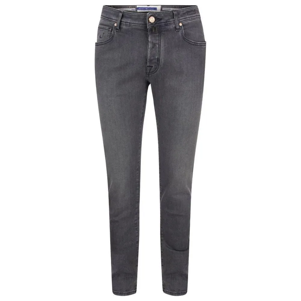 Jacob Cohen Gray Cotton Jeans & Pant