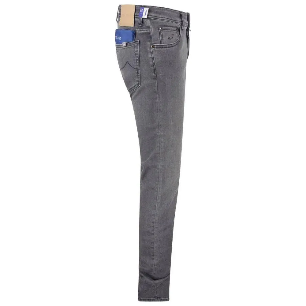 Jacob Cohen Gray Cotton Jeans & Pant