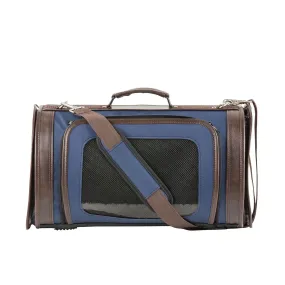 Kelle Designer Duffle Pet Carrrier - Navy