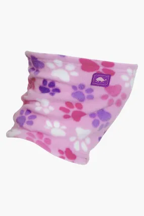 Kids Neckwarmer Turtle Fur Pink Paws