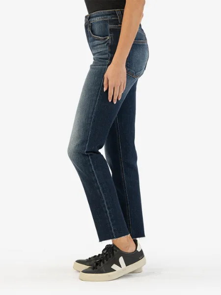 Kut Rachael High Rise Mom Raw Hem Jean