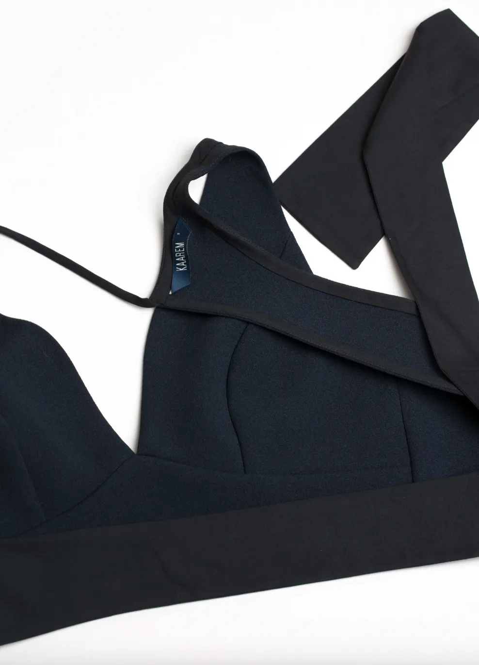 La Lan Bralette, Black Blue