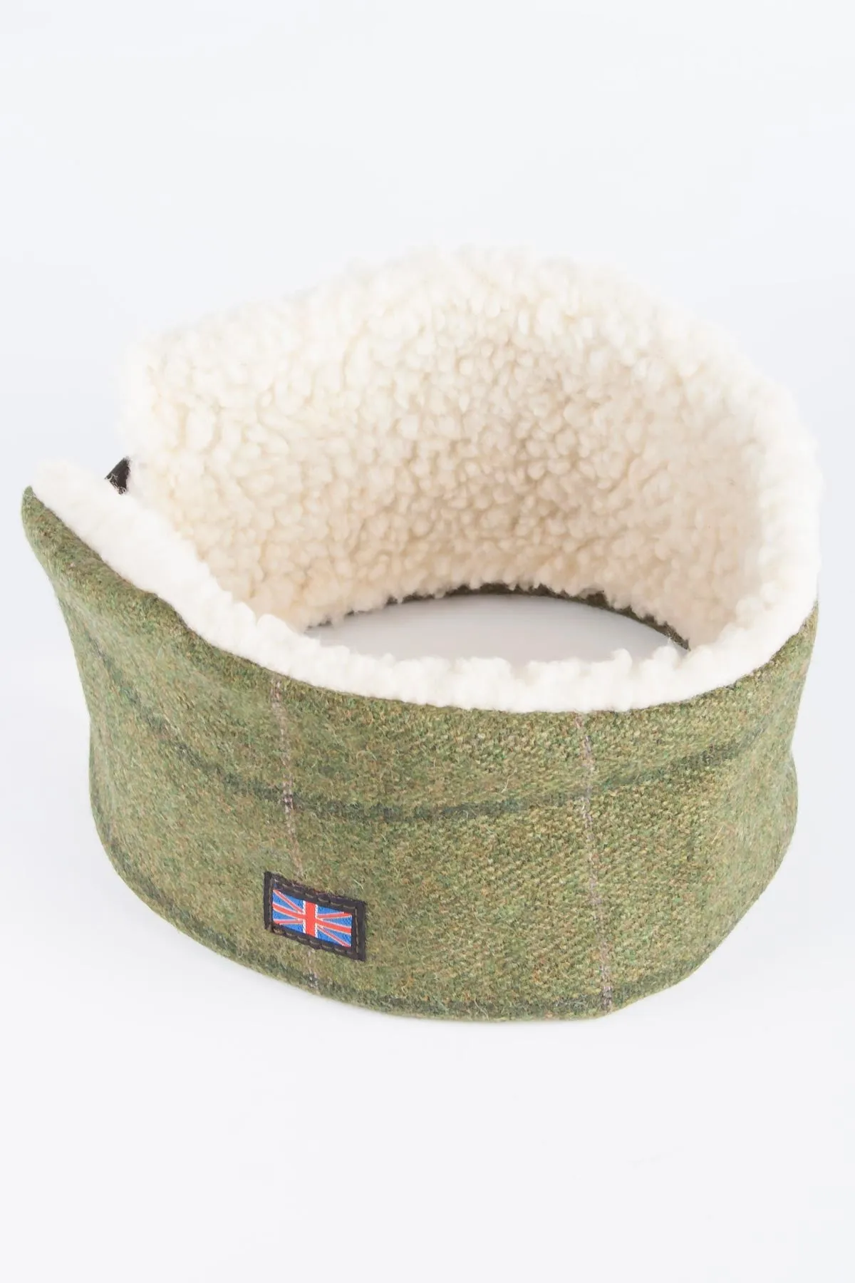 Ladies Sherpa Lined Tweed Headband