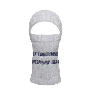 LIGHT GRAY CASHMERE BALACLAVA/BEANIE