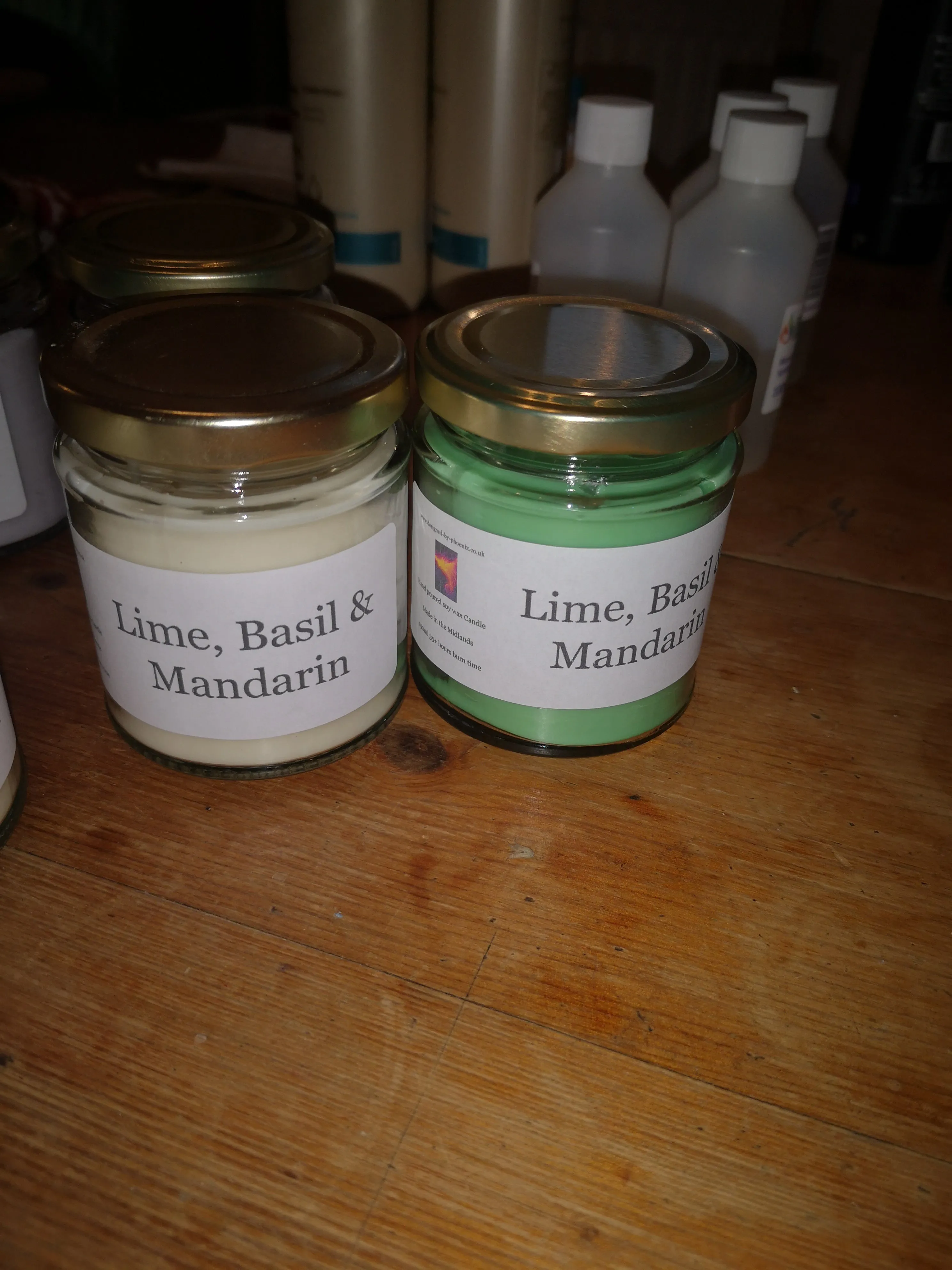 Lime, Basil & Mandarin, wax melts & candles, vegan soy wax. cotton wicks.