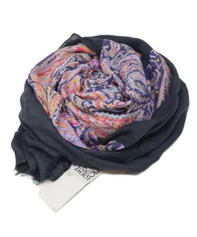 Loewe Black & Multicolor Print Shawl