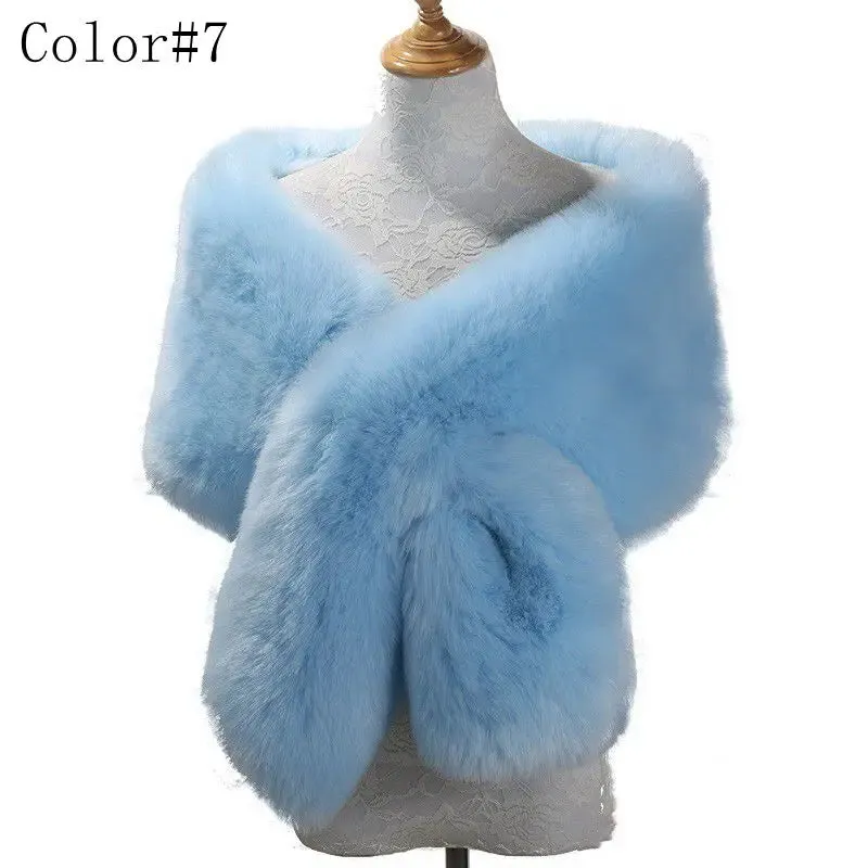 Luna Faux Fur Shawl 42 Colours