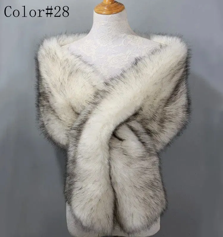 Luna Faux Fur Shawl 42 Colours