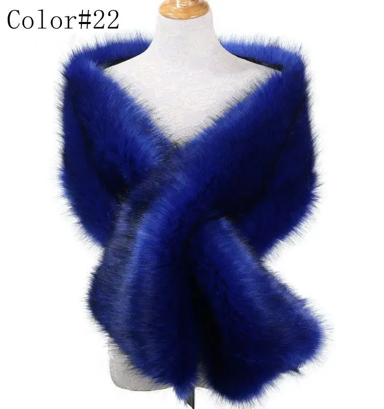 Luna Faux Fur Shawl 42 Colours