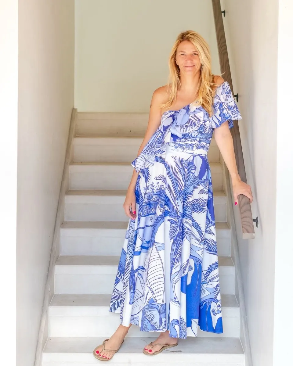 Marie One Shoulder Maxi Dress