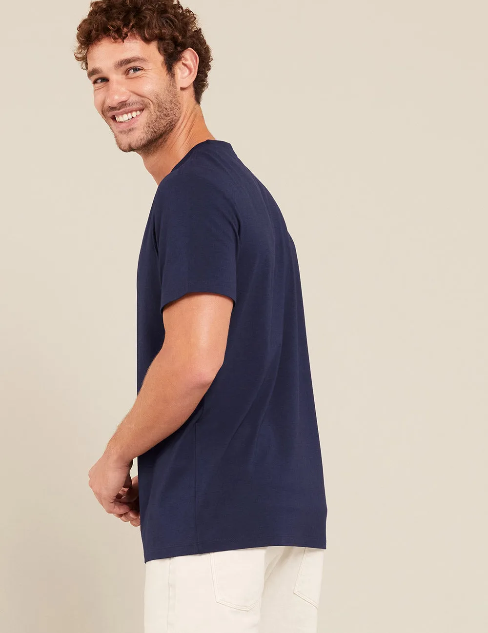 Men's Classic Crew Neck T-Shirt - Navy