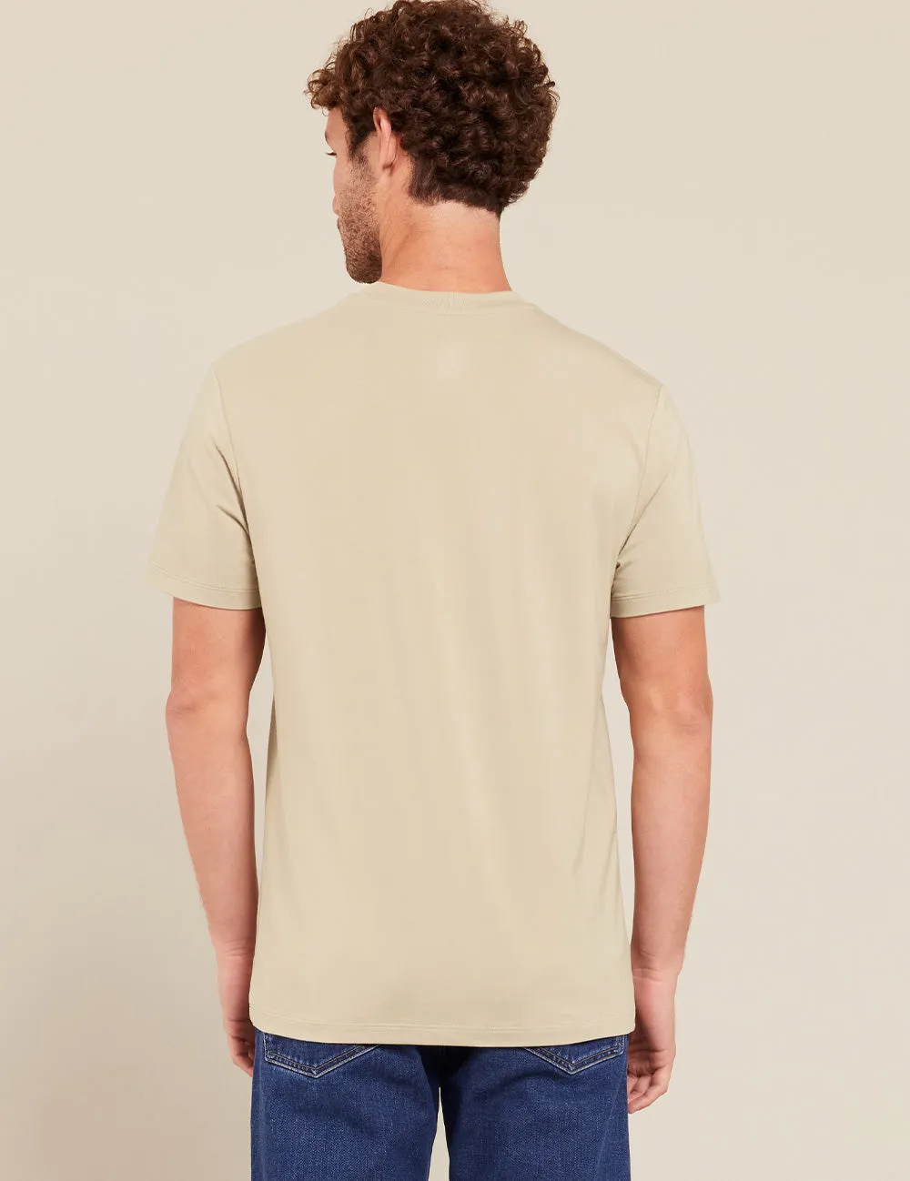 Men's Classic Crew Neck T-Shirt - Stone