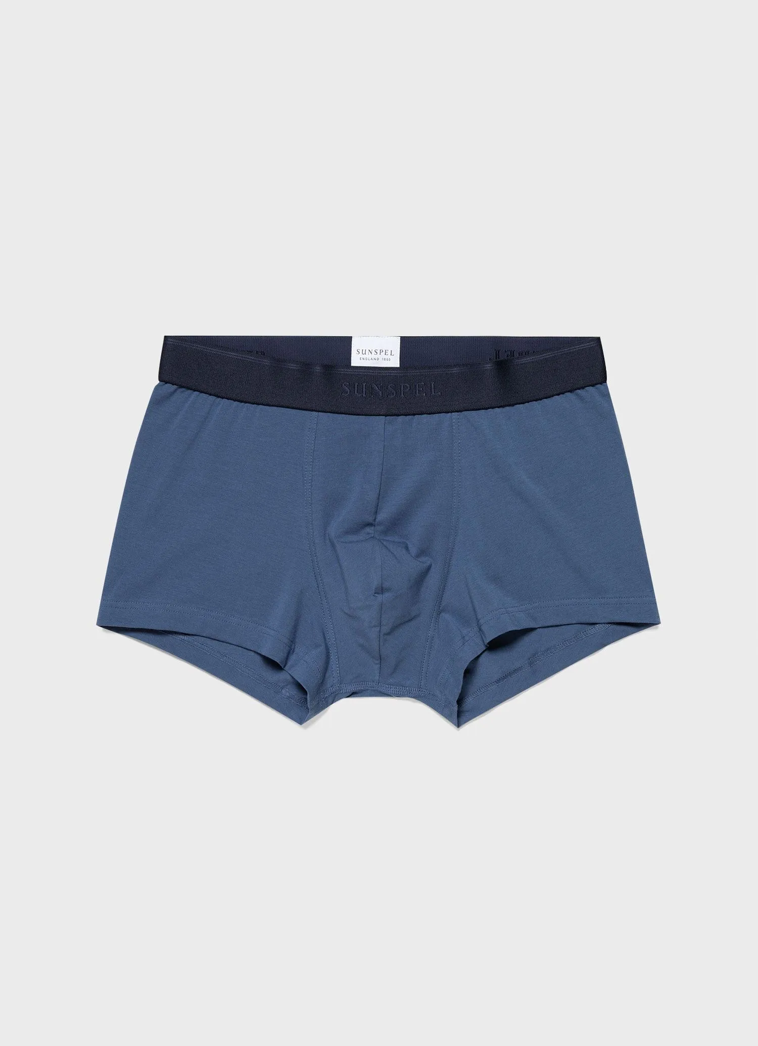 Men's Stretch Cotton Trunks in Atlantic Blue