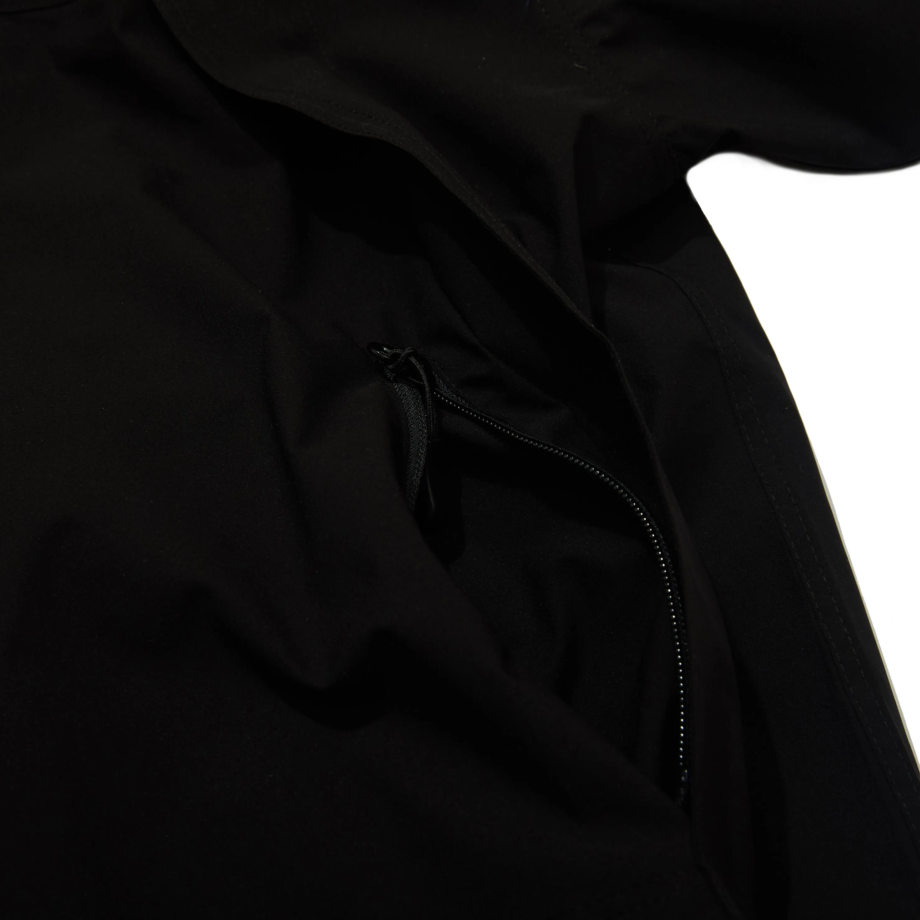 MMM WINDBREAKER HOODED STRETCH JACKET BLACK