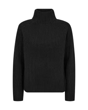 MMThyra Highneck Knit Black