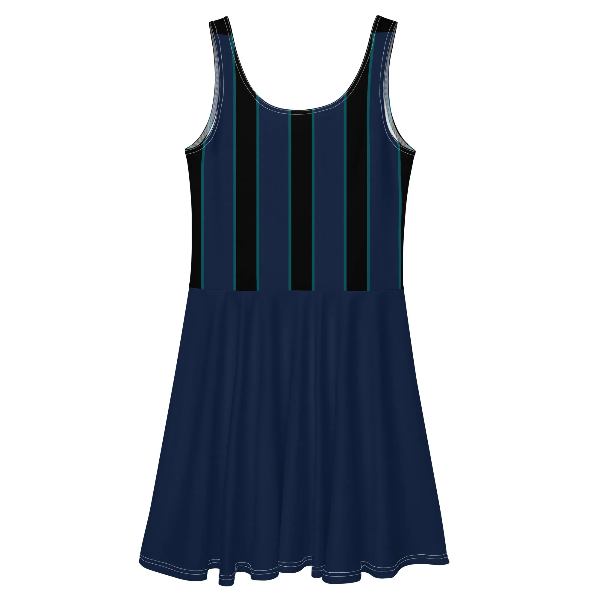 Navy and Black Stripes Tennis Dress