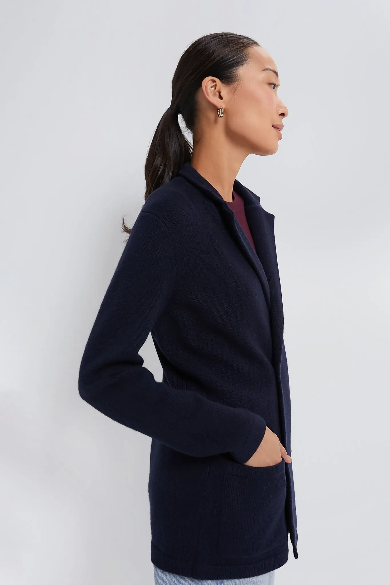 Navy Cashmere Benji Blazer