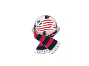 New England Revolution MLS WinCraft Red & Navy Soccer Scarf Metal Lapel Pin