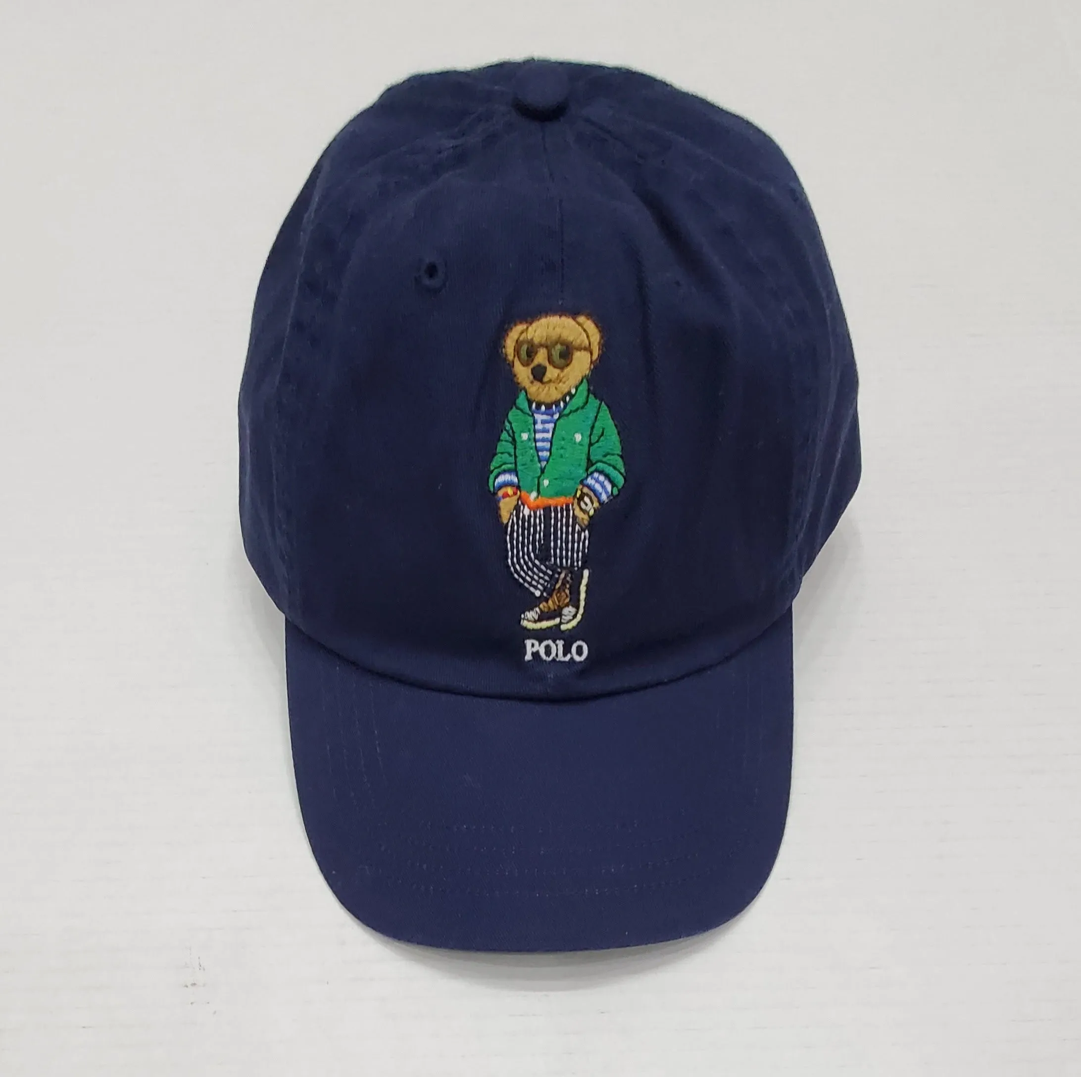 Nwt Polo Ralph Lauren Royal Navy Green Blazer Teddy Bear Adjustable Strap Back