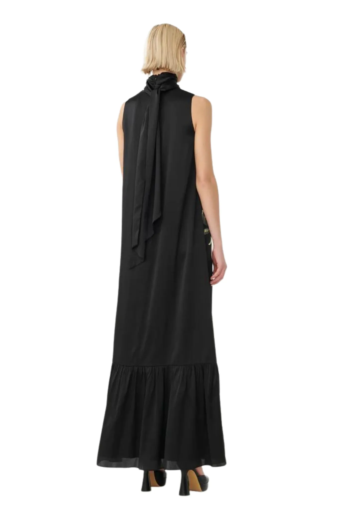 Peonia Black Sleeveless Dress