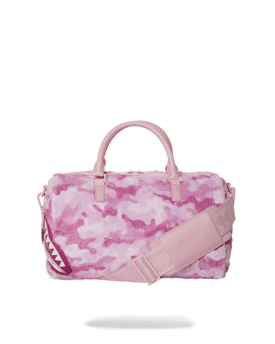 Pink Fur Camo Duffle