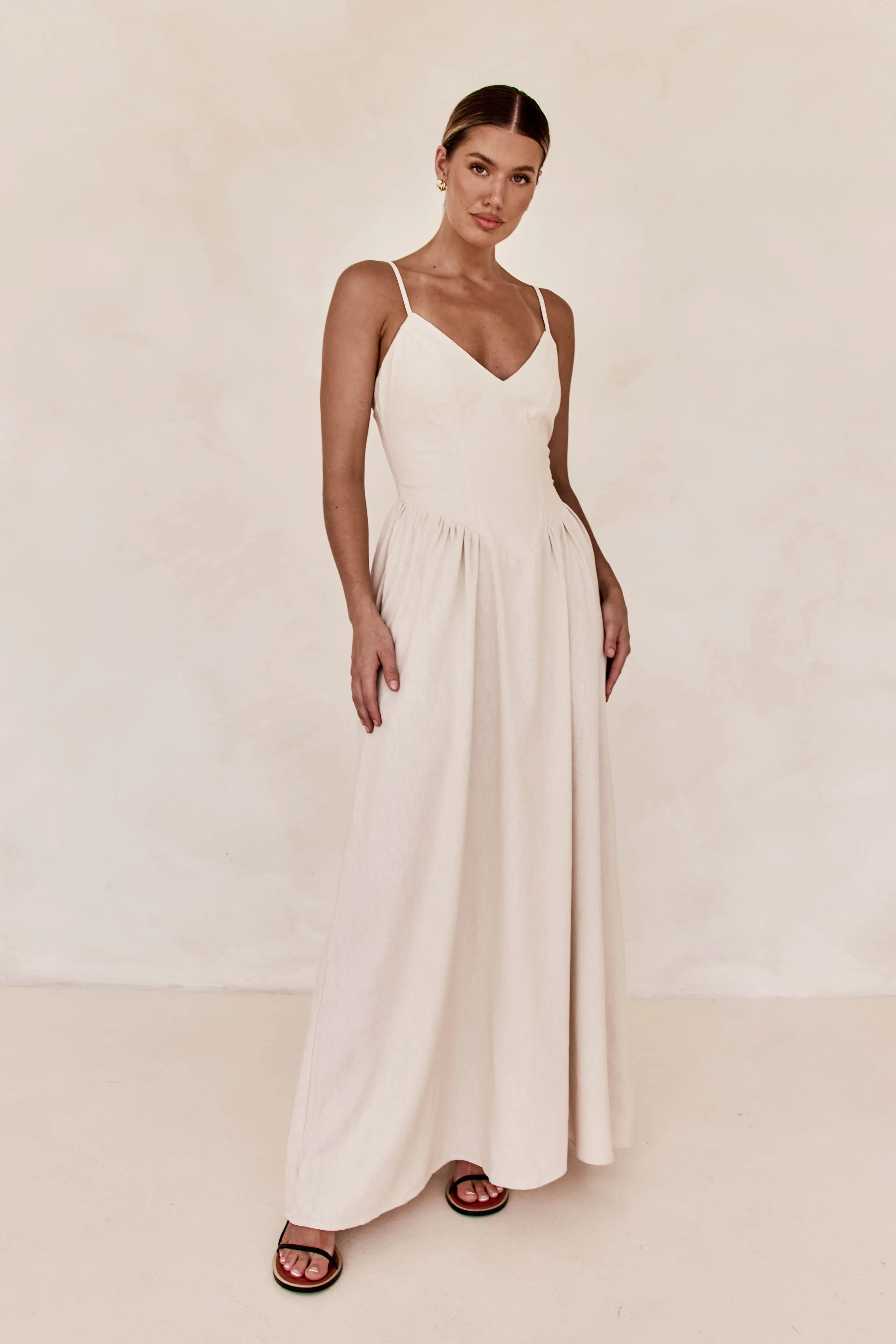 Piper Maxi Dress (Sand)