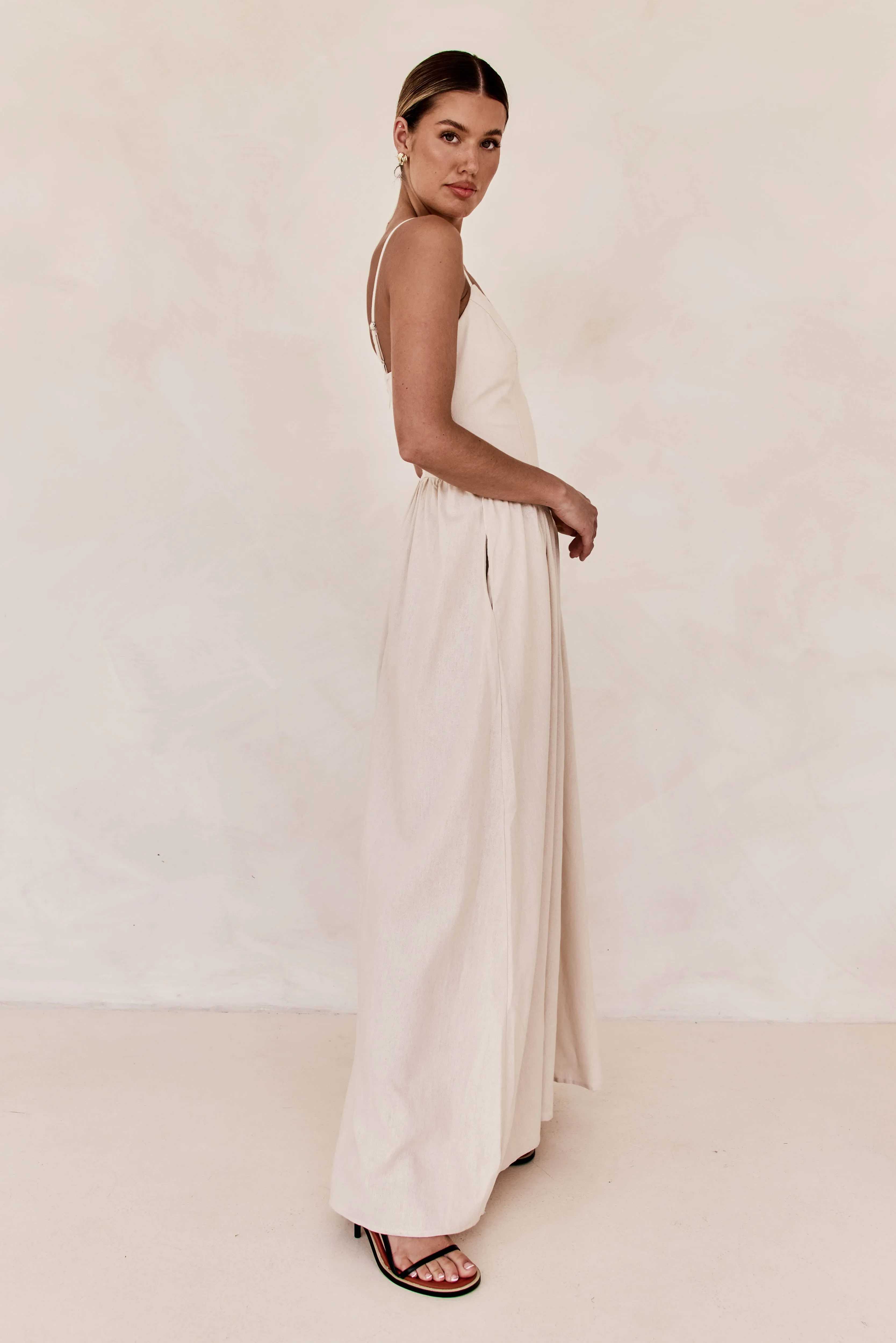 Piper Maxi Dress (Sand)