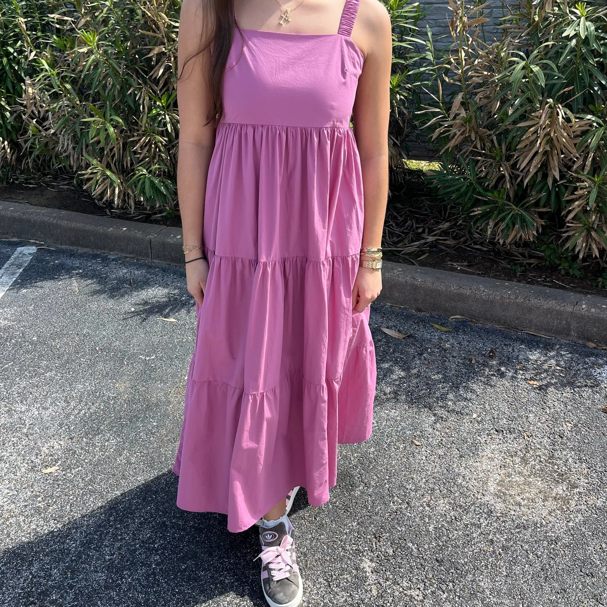 Plum Tier Maxi Dress