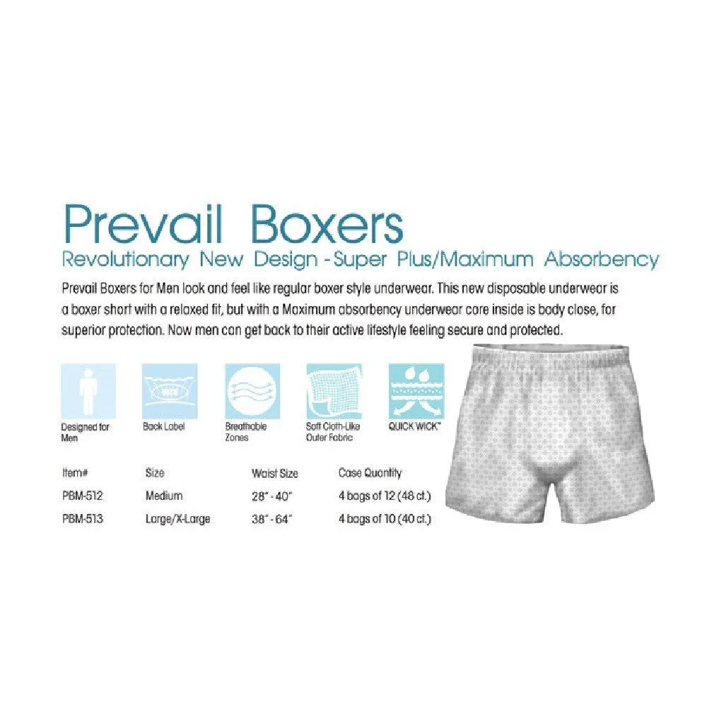 Prevail PBM-512 Boxers for Men, Pack of 12