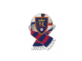 Real Salt Lake MLS WinCraft Red & Navy Soccer Scarf Metal Lapel Pin