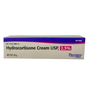 Rx Hydrocortisone Cream, 2.5% x 1oz Tube