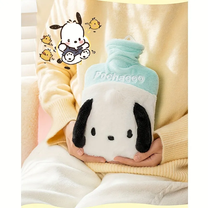 Sanrio Kuromi Hello Kitty Hot Water Bags - Winter Warmers for Tummies - Short Fleece Material - Suitable for Ages 14  - Sanrio Brand