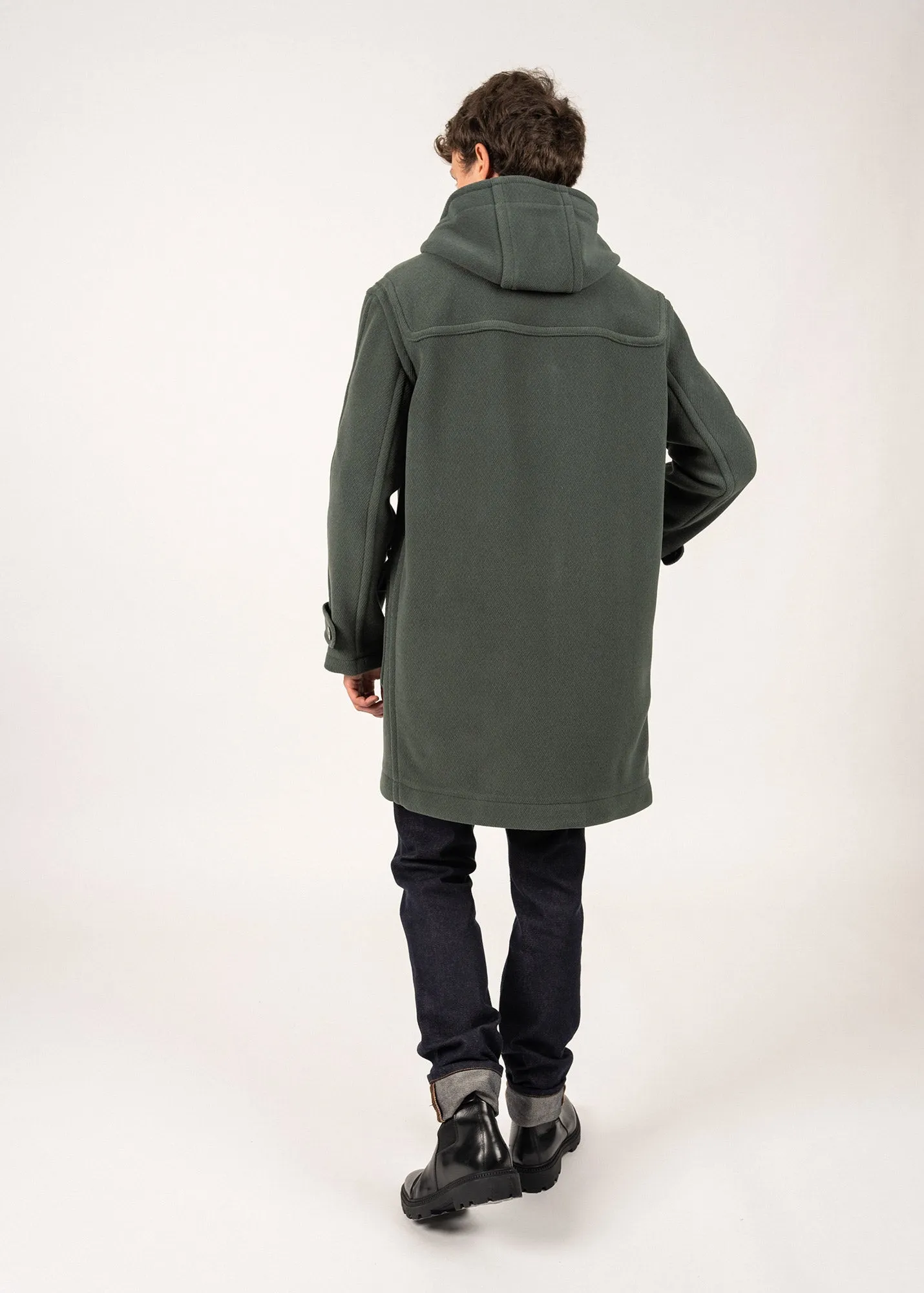 Saturne classic duffle-coat - in wool (VEGETAL)