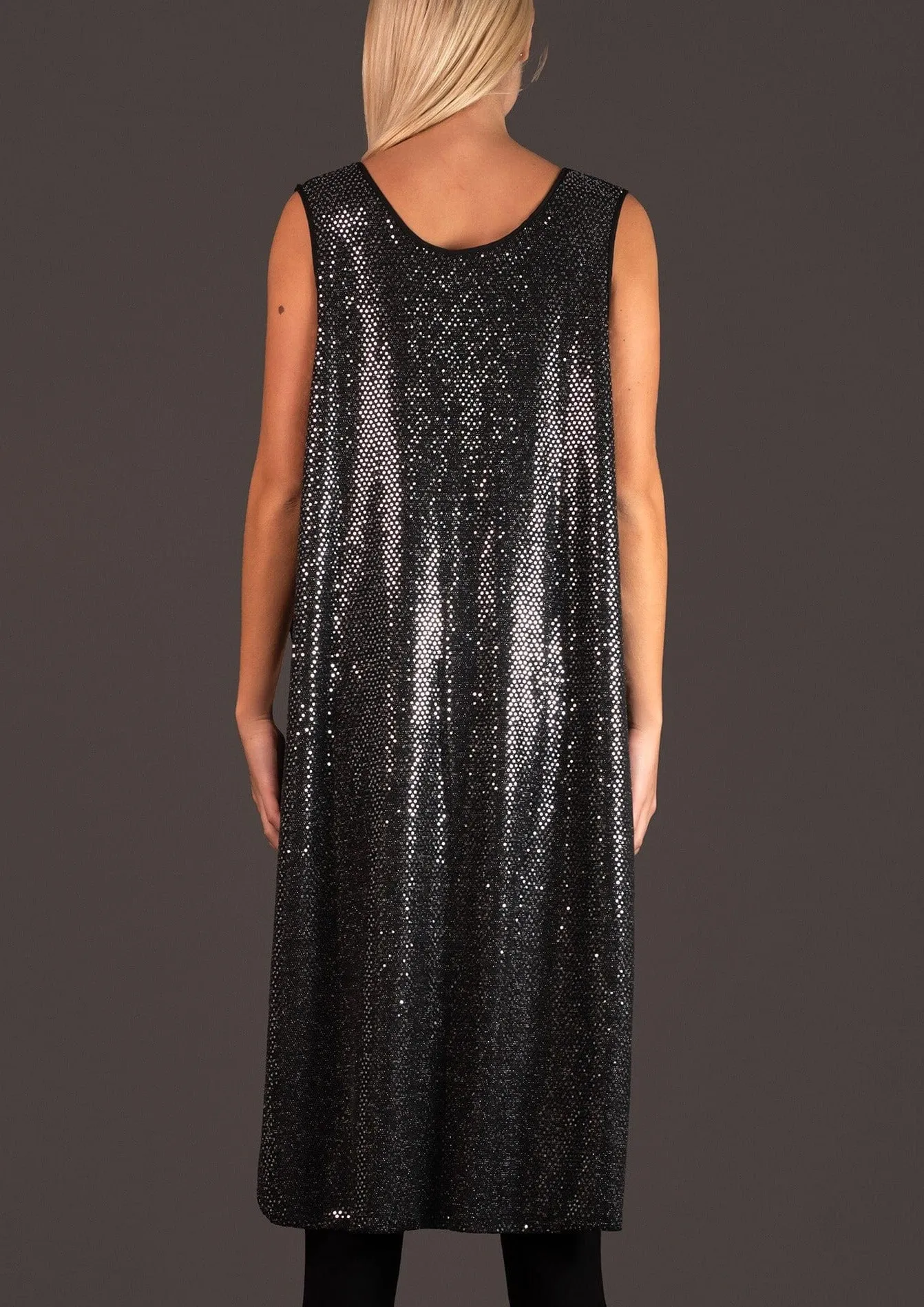 Sequin Layering Tank Dress