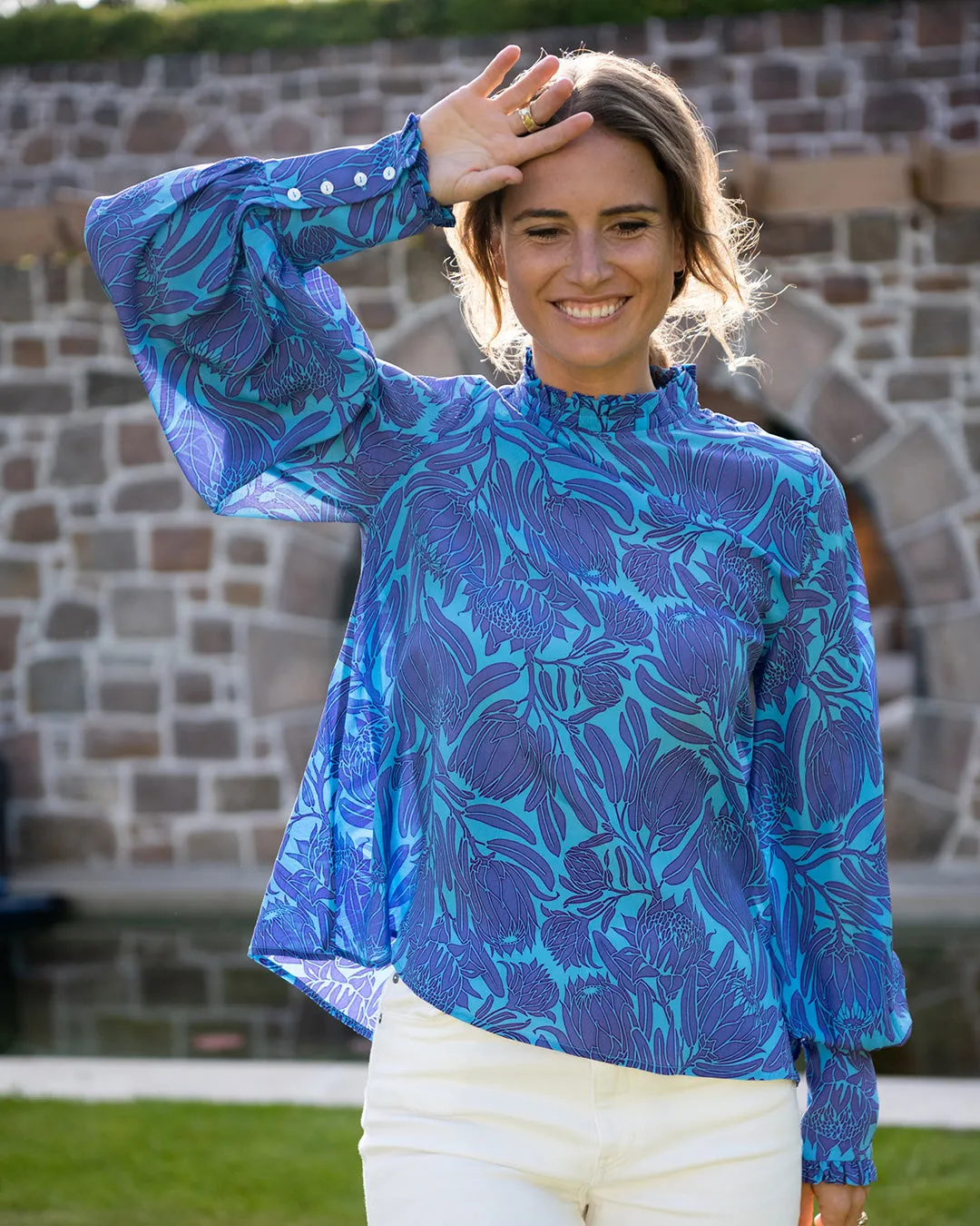 Silk Kelly Blouse PROTEA